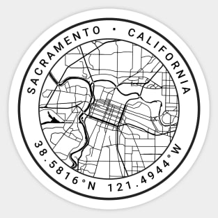 Sacramento Map Sticker